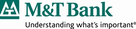 M and T bank logo green with white background